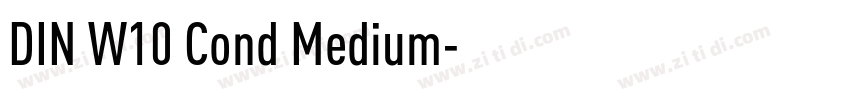 DIN W10 Cond Medium字体转换